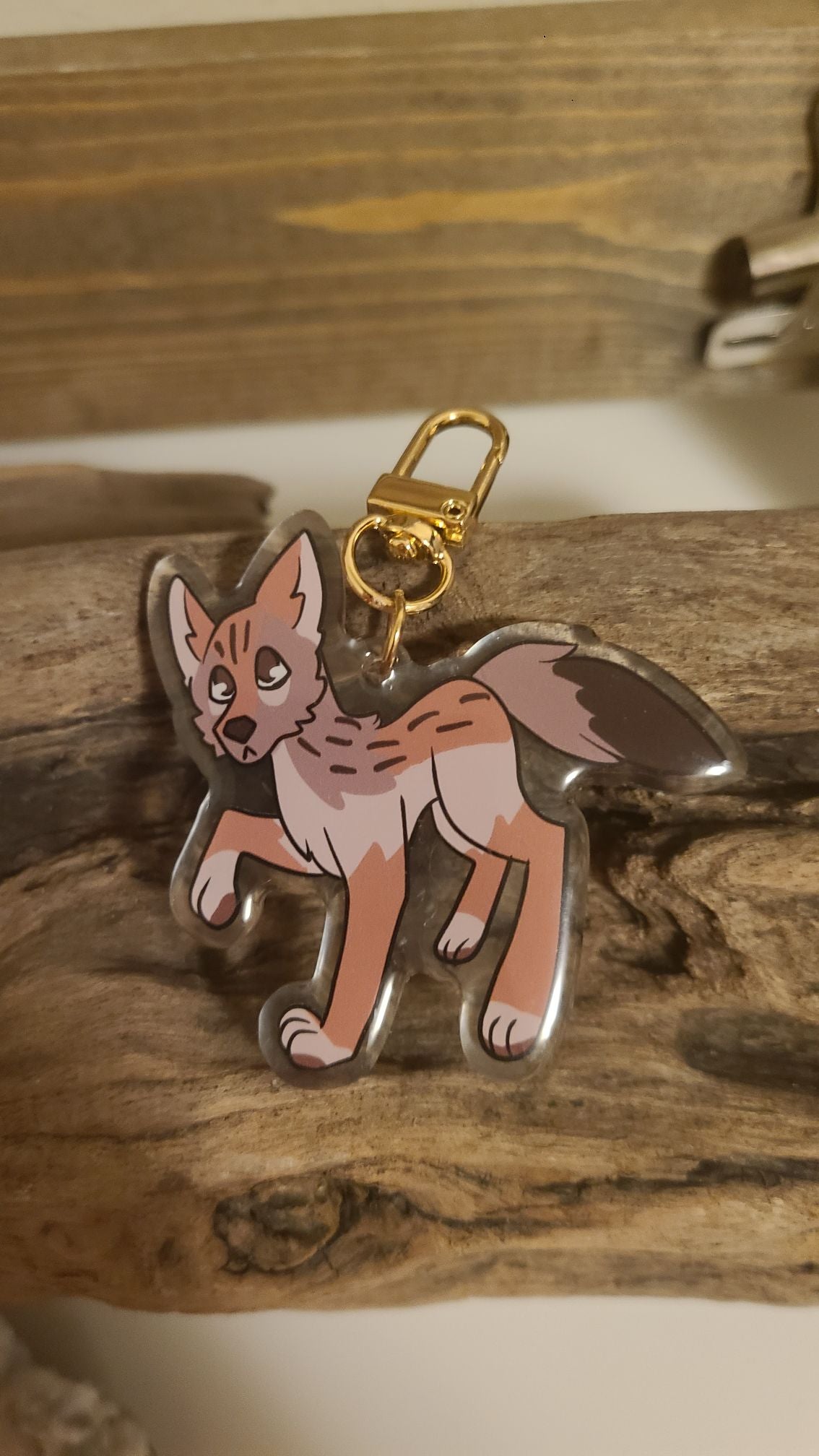 Wild dog keychain acrylic charm - Arcanepursuitcharms